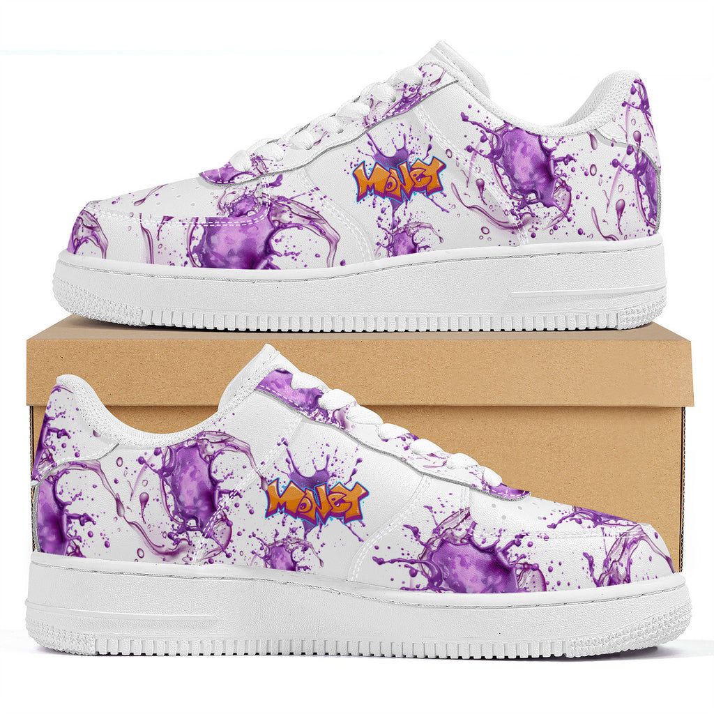 NDO Purple Money Splat -SF_F8 Low Top Sneaker