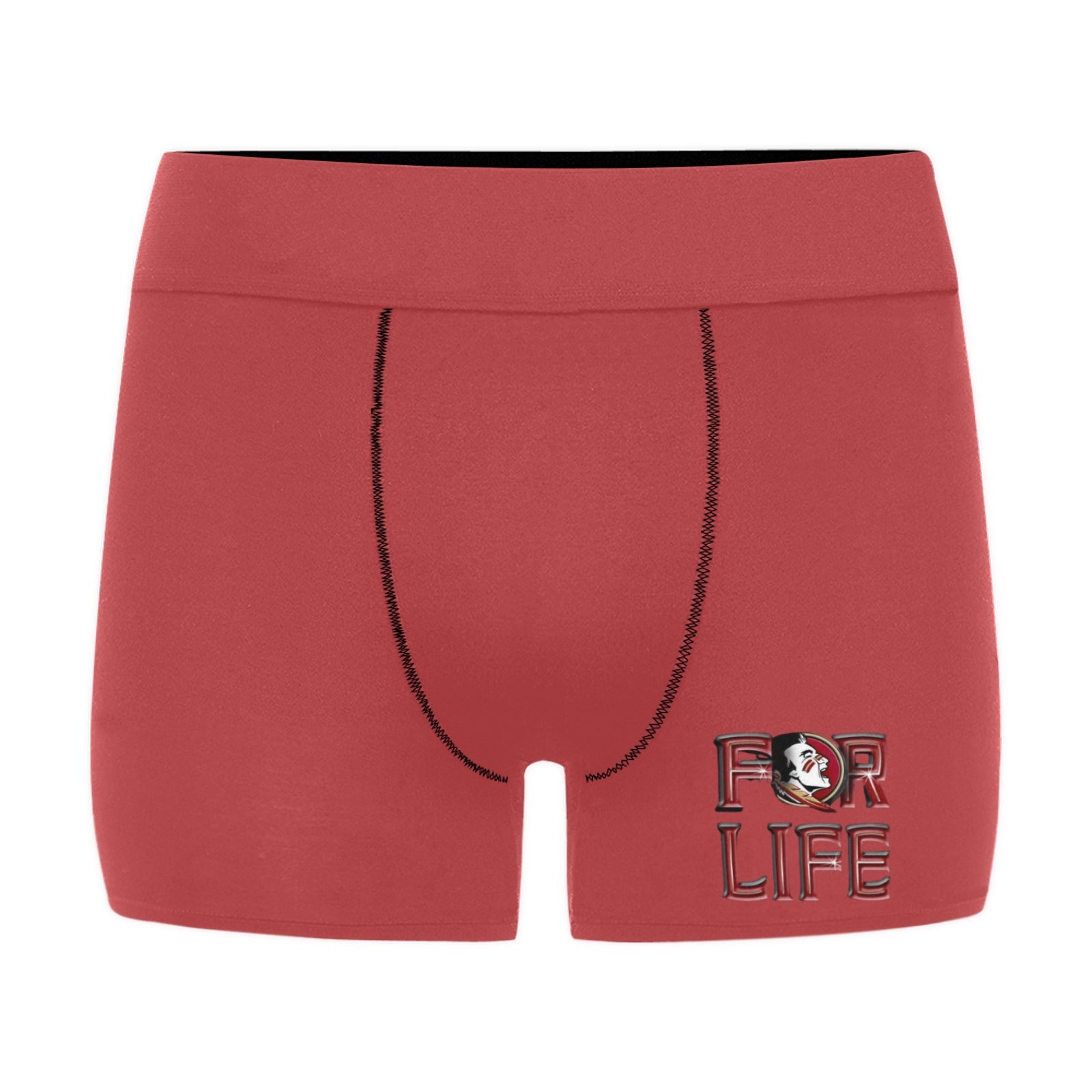 NDO Designs-FSU Football-Florida State-Men's Boxer Briefs with Custom Waistband (L10)