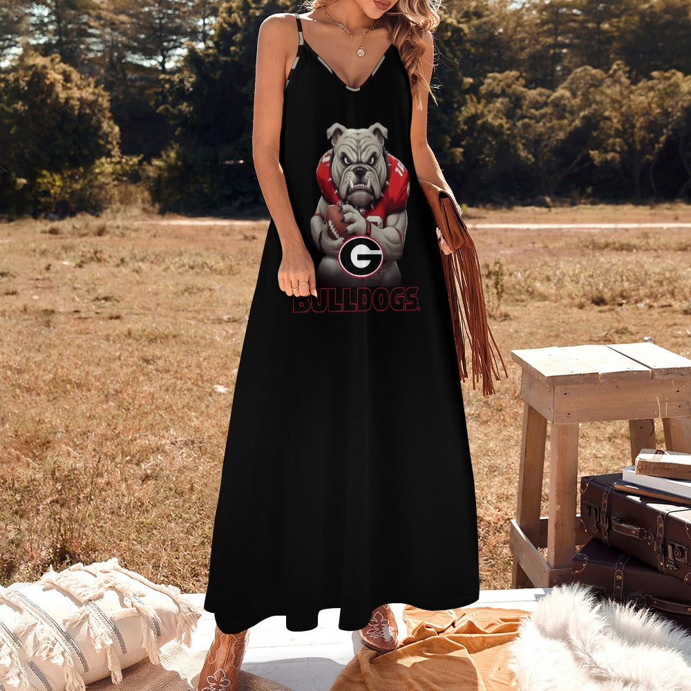 NDO Designs-Georgia Bulldogs-GA-Sling Ankle Long Dress