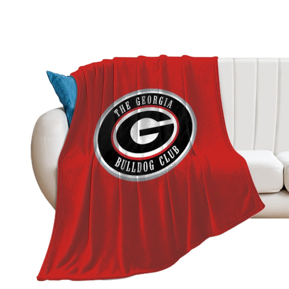 NDO Designs-GA Bulldogs Super Soft Flannel Blanket Multiple Sizes