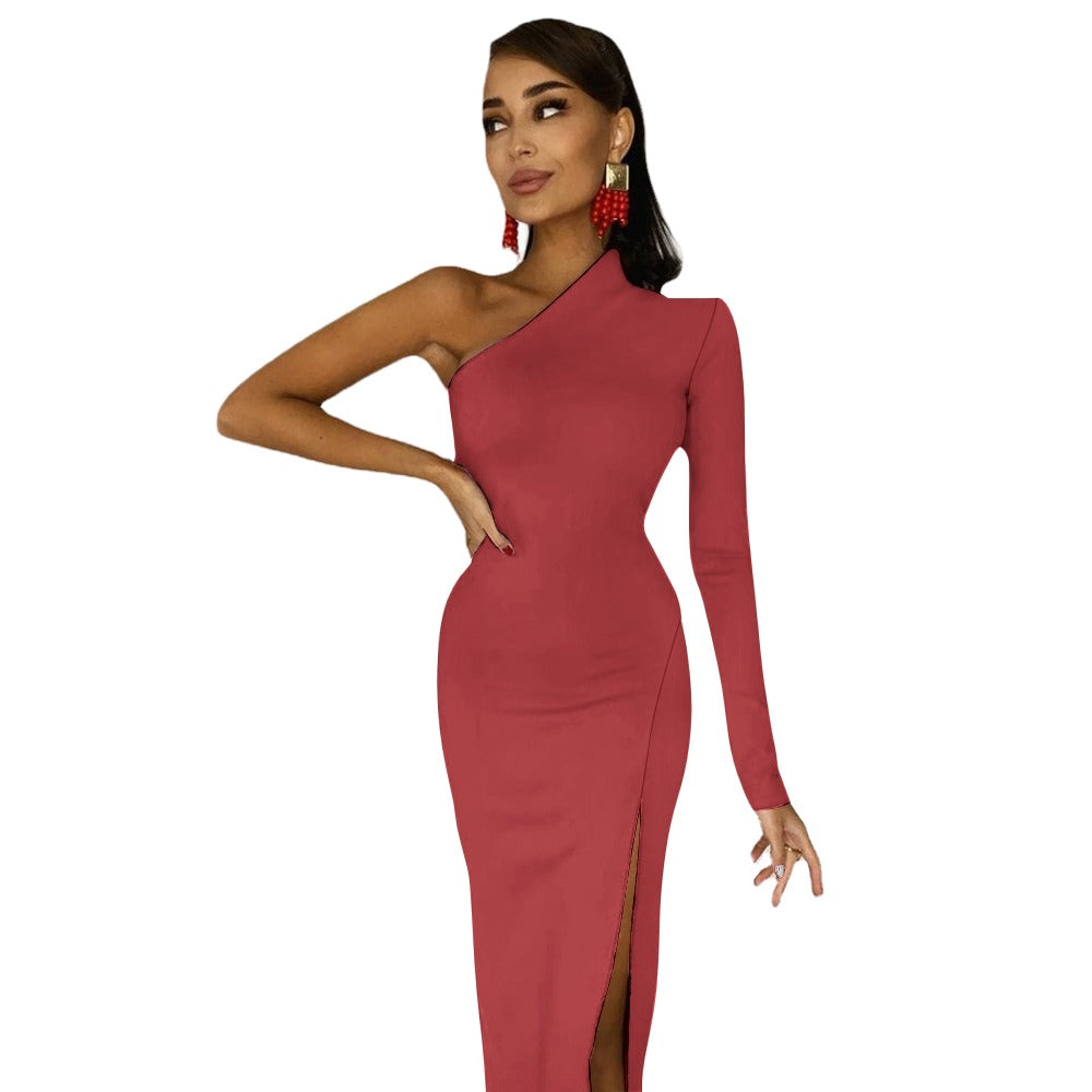 NDO Designs Half Sleeve Slit Dress