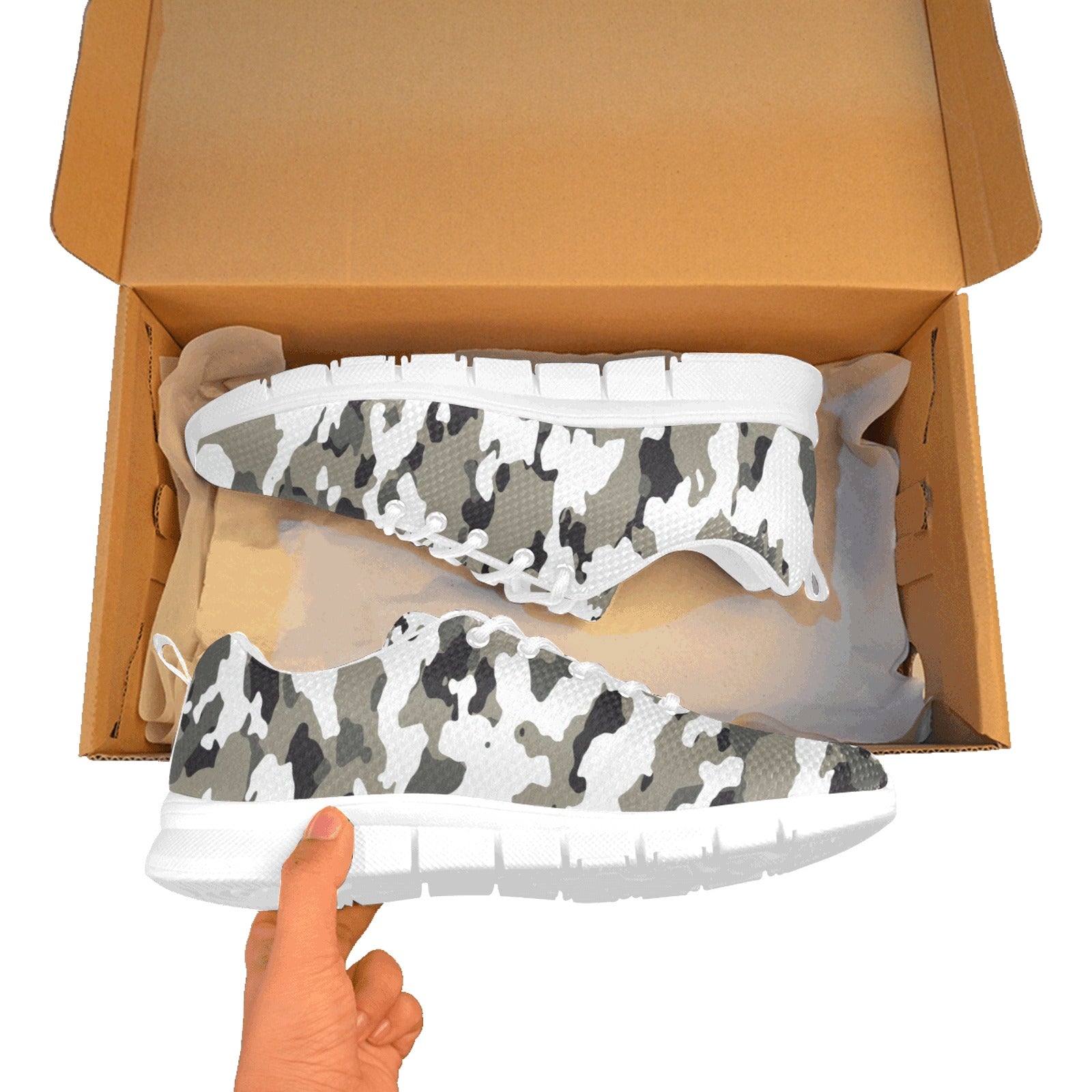 Men's Breathable Camo -Sneakers ( Model 055)