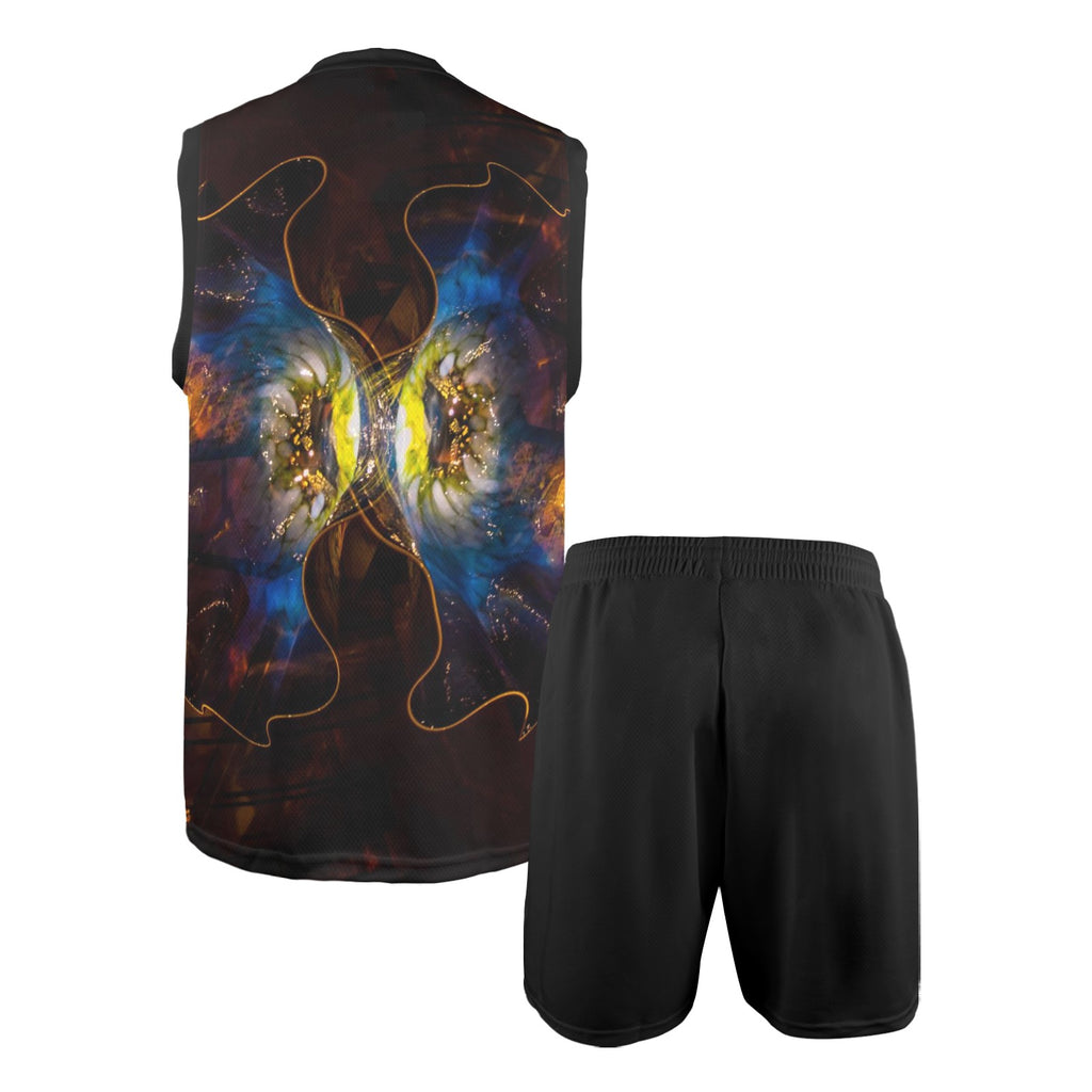 NDO Designs Men's V-Neck Basketball Uniform