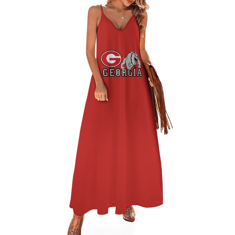 NDO Designs-Georgia Bulldogs-GA-Sling Ankle Long Dress
