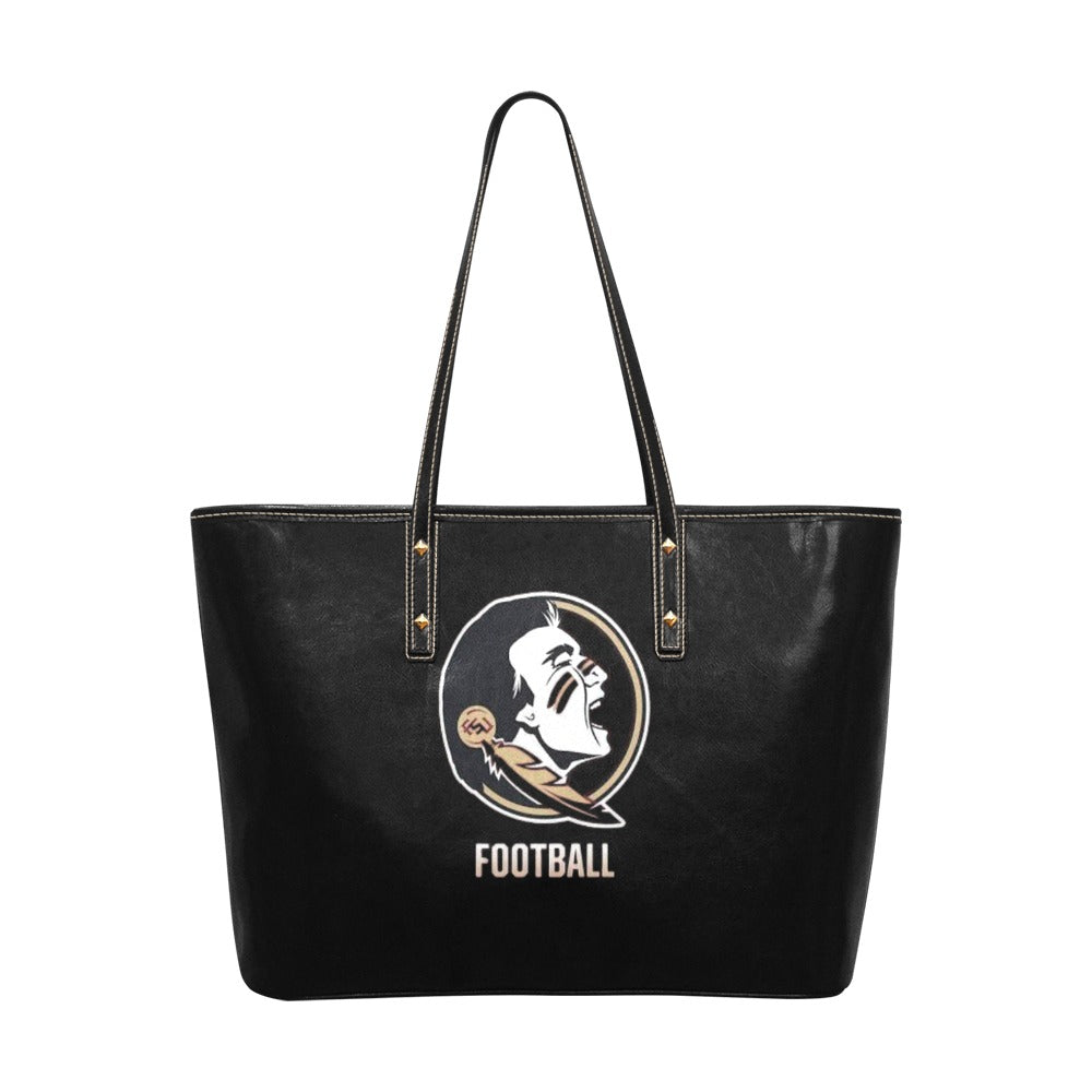 NDO Designs-FSU Seminoles Football-PU Leather Tote Bag