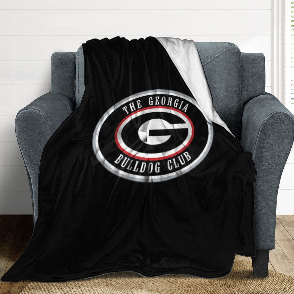 NDO Designs-GA Bulldogs Super Soft Flannel Blanket Multiple Sizes