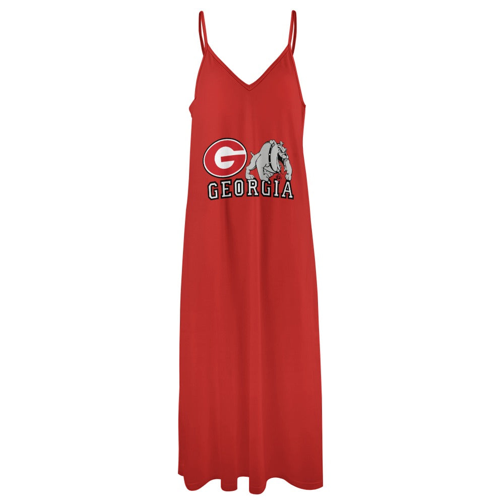 NDO Designs-Georgia Bulldogs-GA-Sling Ankle Long Dress