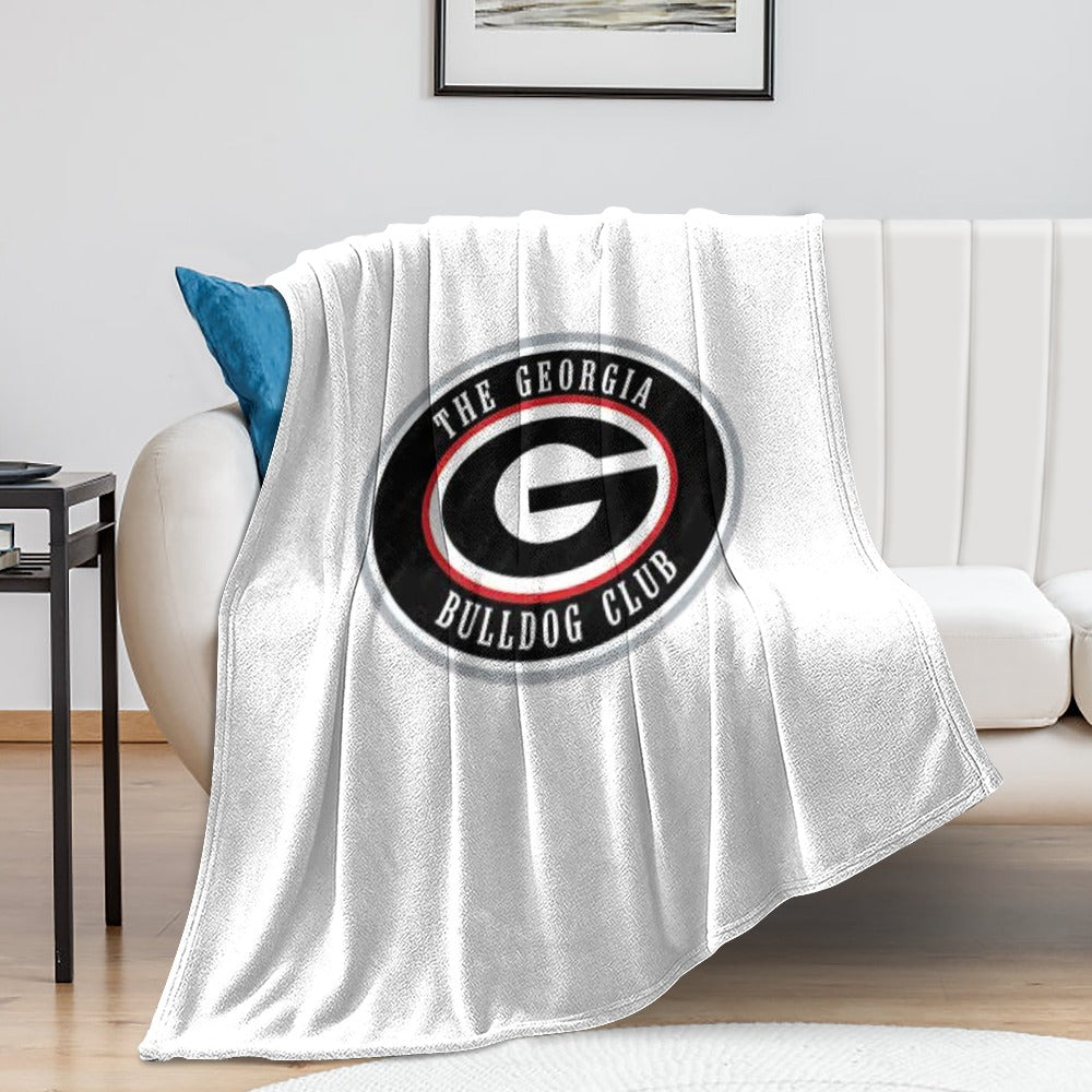 NDO Designs-GA Bulldogs Super Soft Flannel Blanket Multiple Sizes
