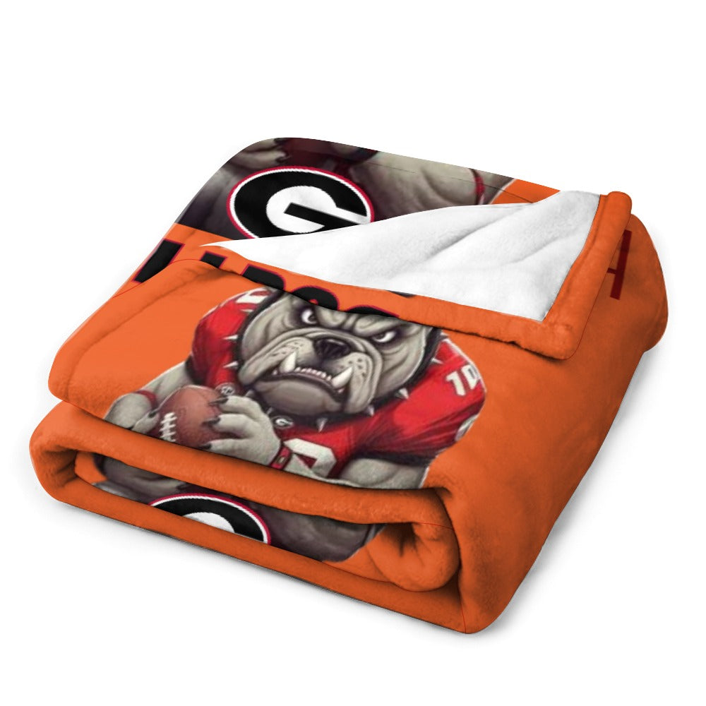 NDO Designs-GA Bulldogs Super Soft Flannel Blanket Multiple Sizes