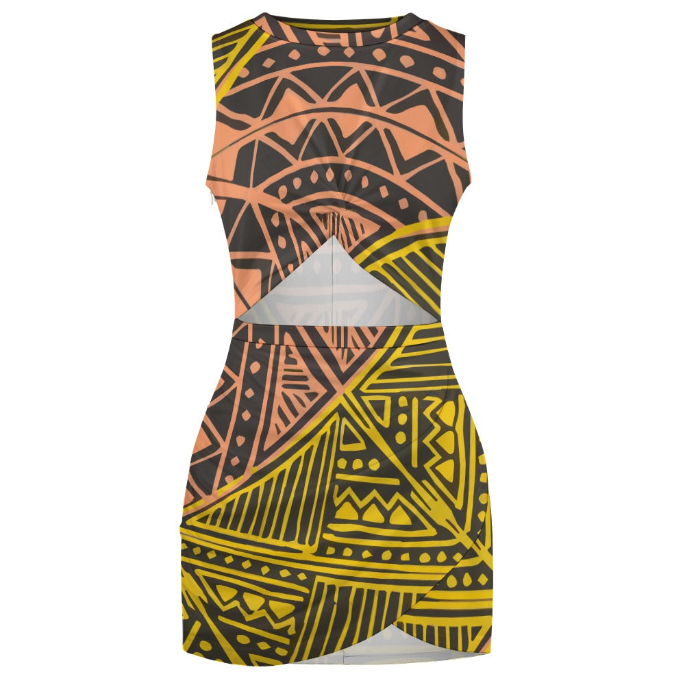 Navel-Baring Cross-Fit Hip Skirt