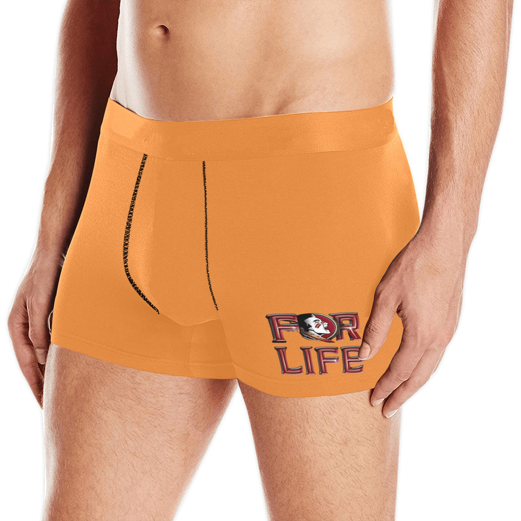 NDO Designs-FSU Football-Florida State-Men's Boxer Briefs with Custom Waistband (L10)