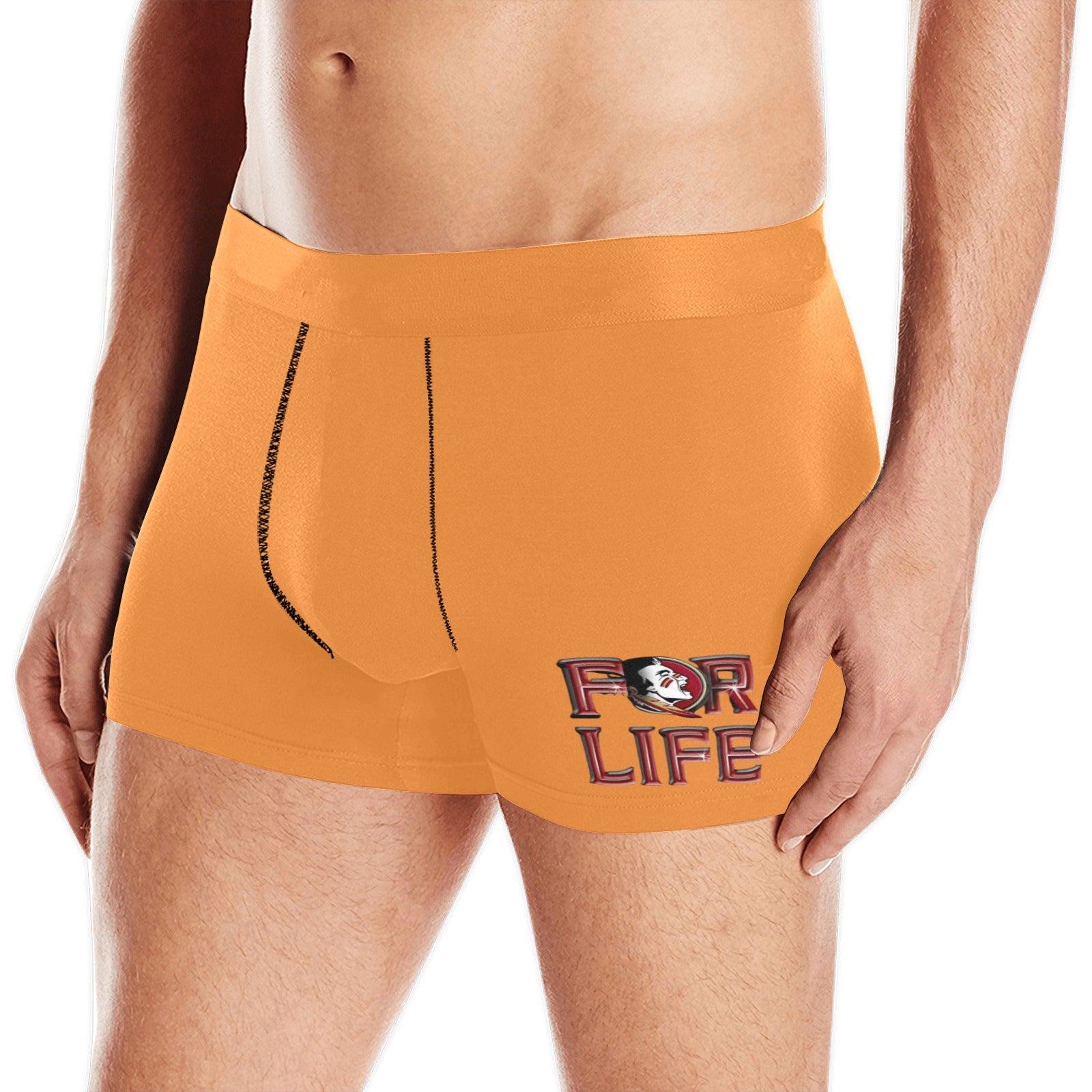 NDO Designs-FSU Football-Florida State-Men's Boxer Briefs with Custom Waistband (L10)