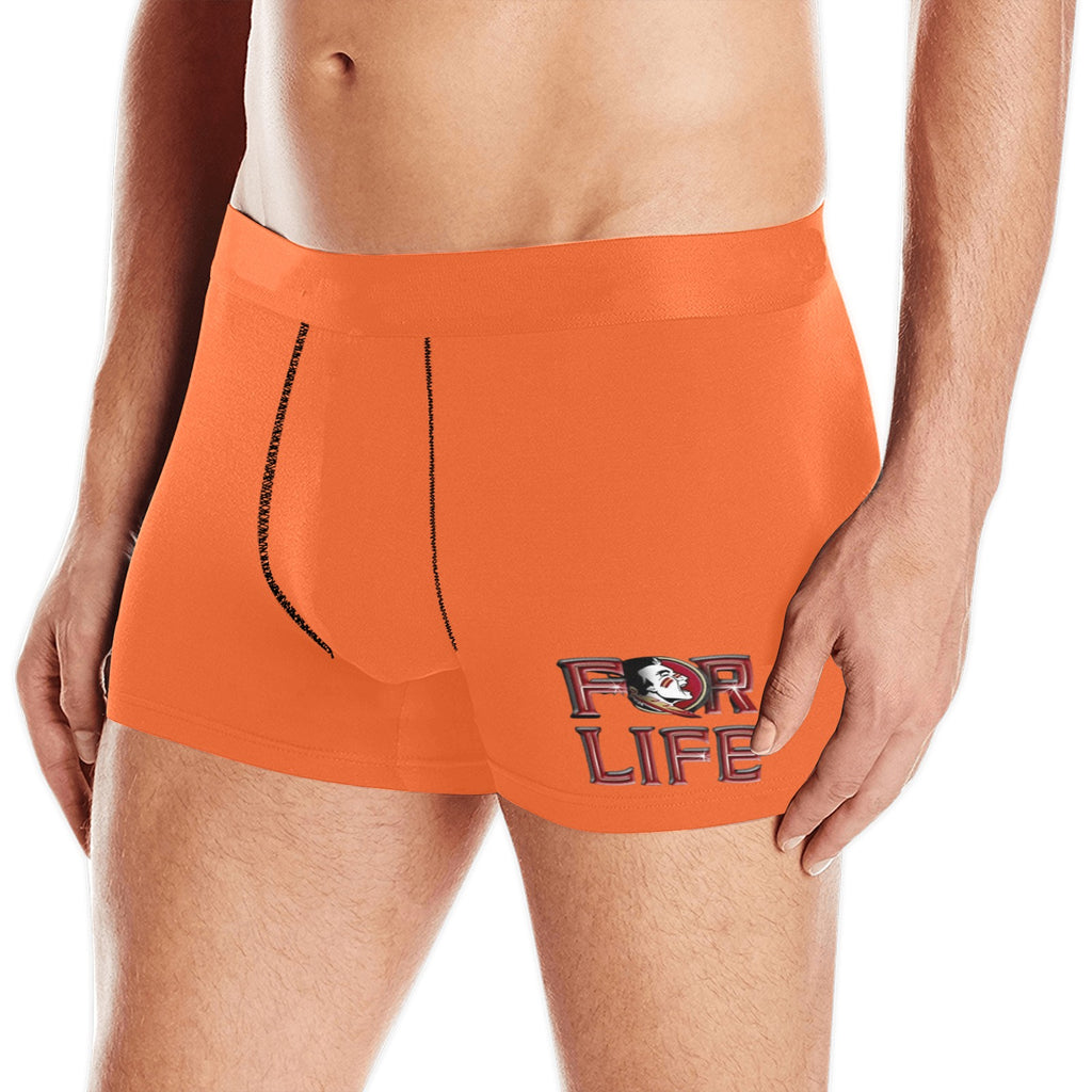 NDO Designs-FSU Football-Florida State-Men's Boxer Briefs with Custom Waistband (L10)
