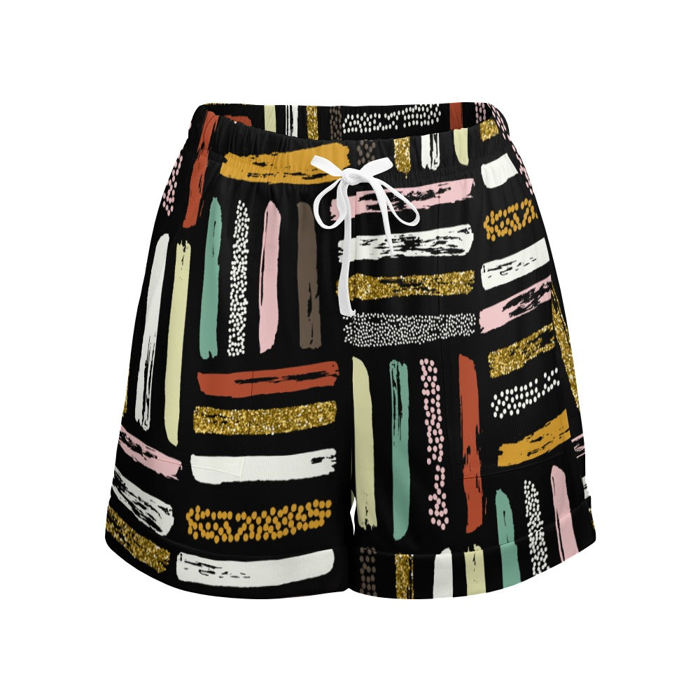 NDO Designs HP High Waist Loose Elastic Waist Shorts