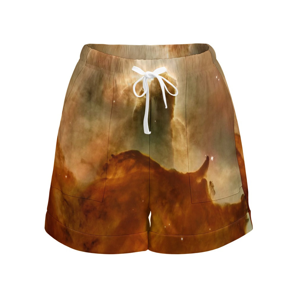 NDO Designs HP High Waist Loose Elastic Waist Shorts