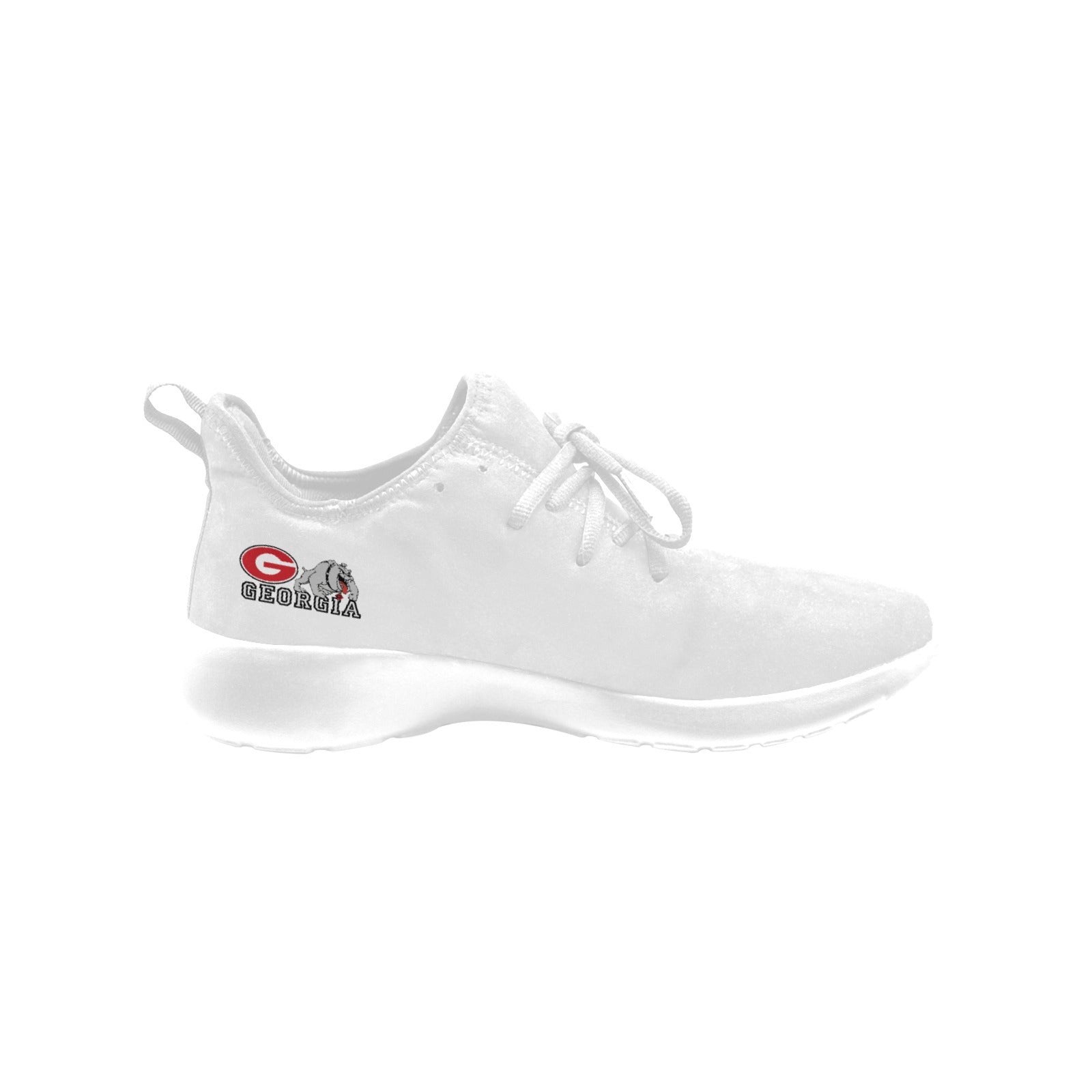 NDO Designs-GA Bulldogs-Football-Men's Slip-On Sneakers (67502)