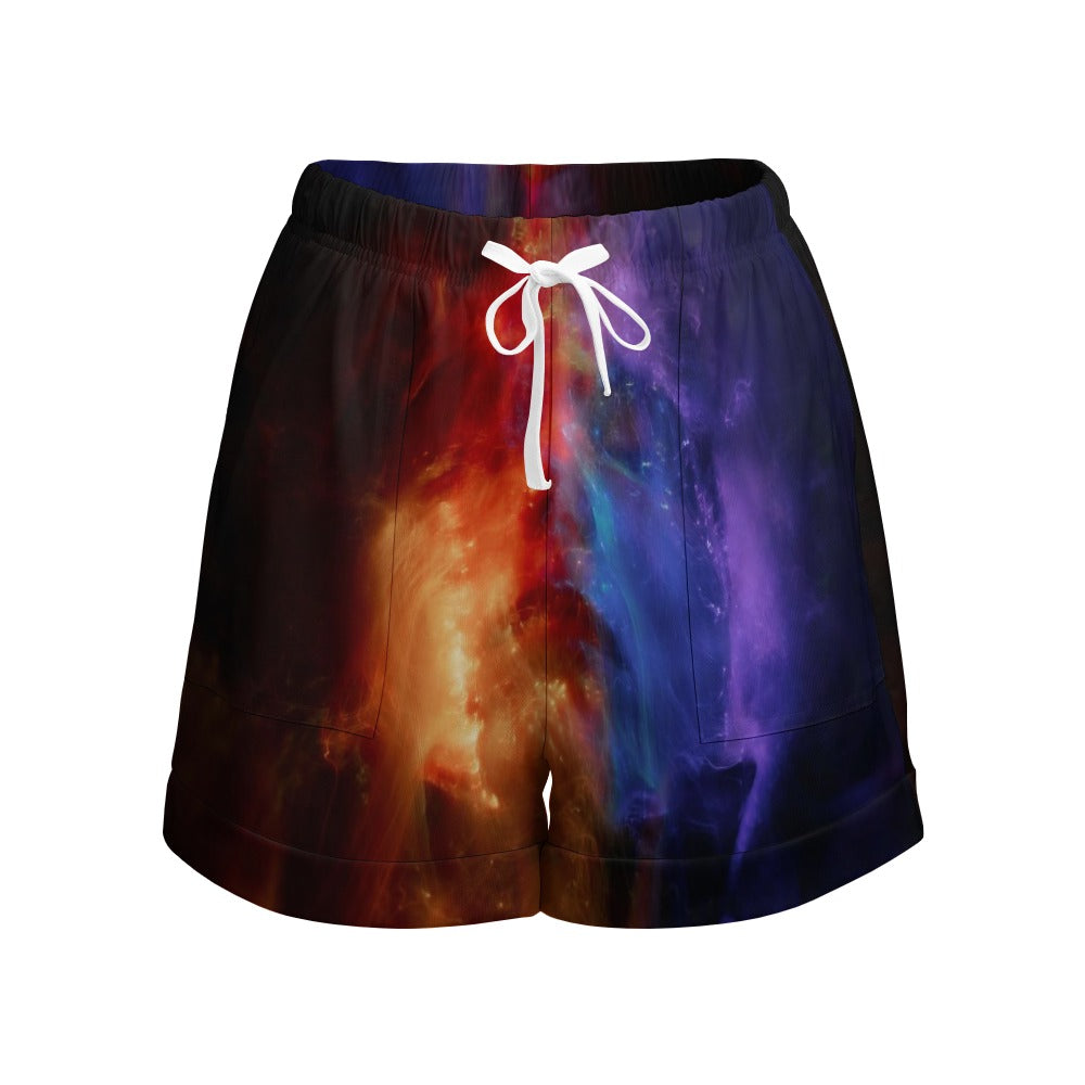 NDO Designs HP High Waist Loose Elastic Waist Shorts