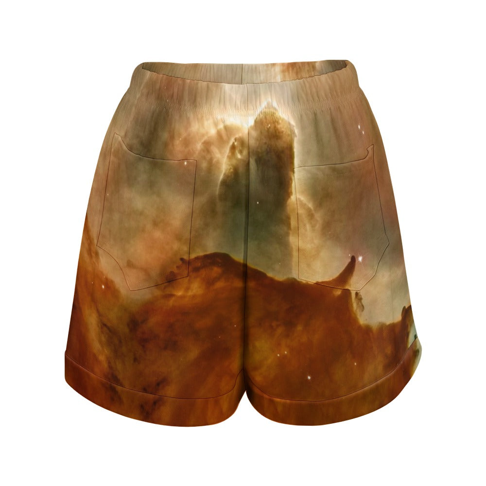 NDO Designs HP High Waist Loose Elastic Waist Shorts