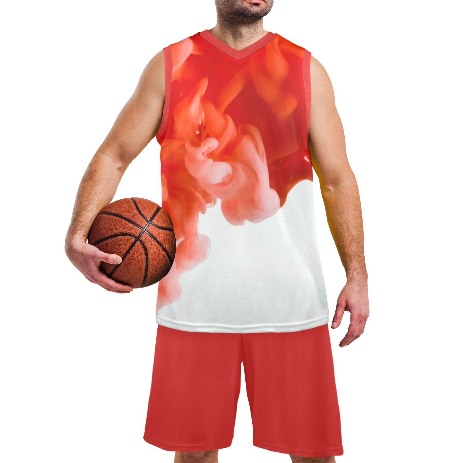 NDO Designs Men's V-Neck Basketball Uniform