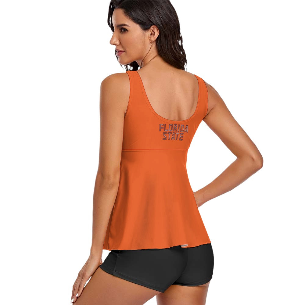 NDO Designs-FSU State Football Ladies Sleeveless Comfortable Split Swimwear