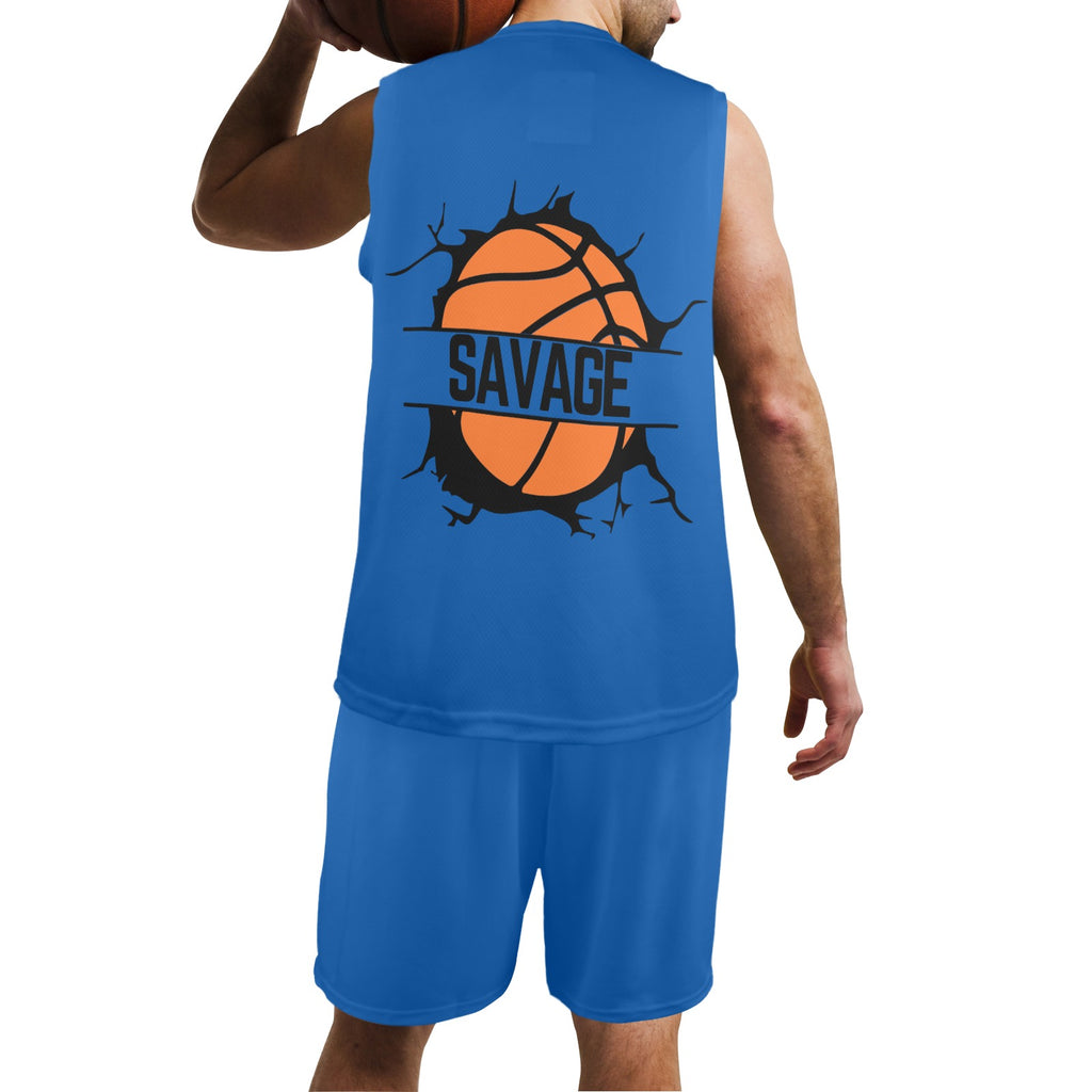 NDO Designs Men's V-Neck Basketball Uniform