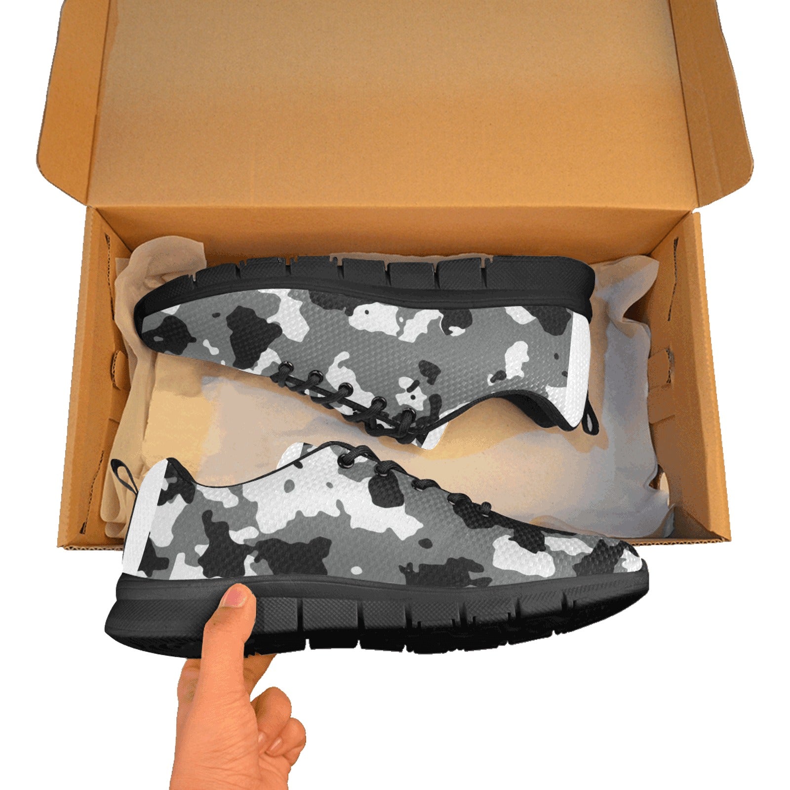 Men's Breathable Camo -Sneakers ( Model 055)