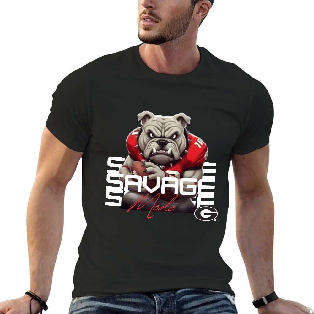 2025 GA Bulldogs Savage New 150g Men's  Short Sleeve T-shirt