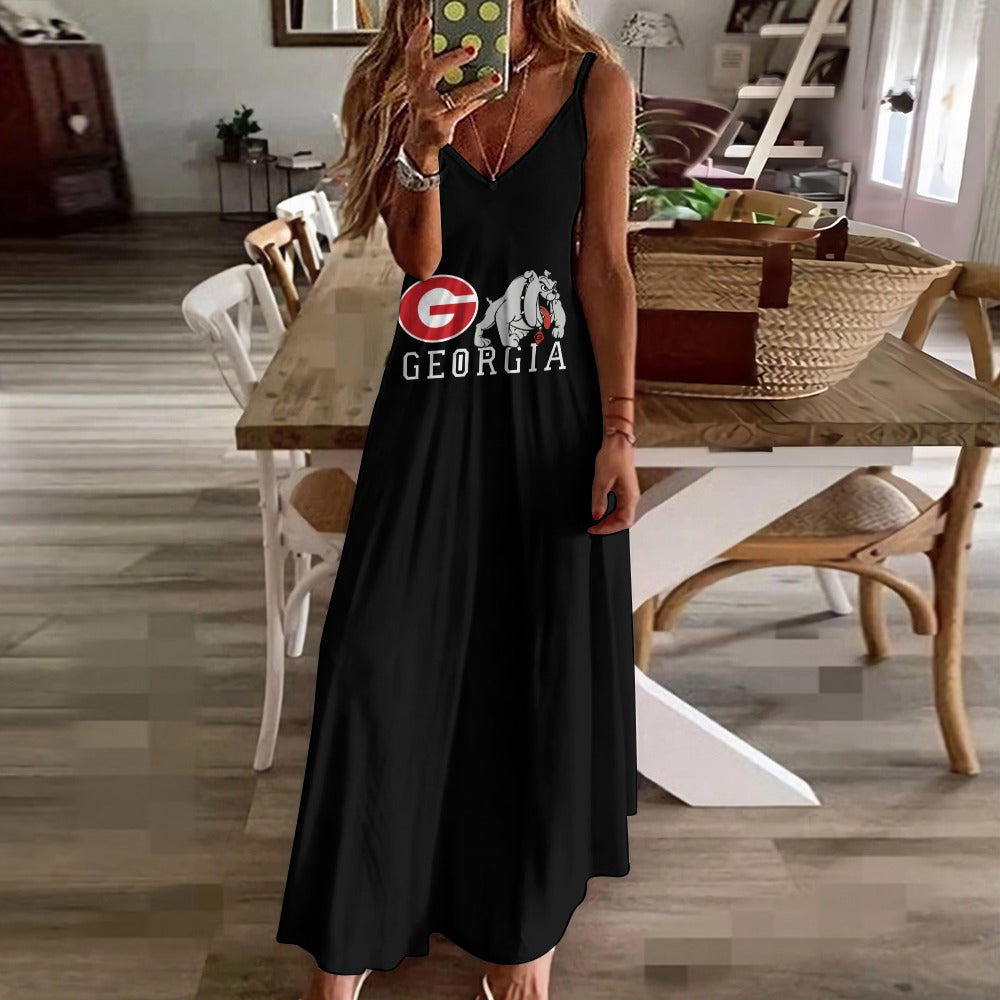 NDO Designs-Georgia Bulldogs-GA-Sling Ankle Long Dress