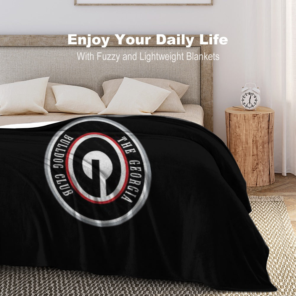 NDO Designs-GA Bulldogs Super Soft Flannel Blanket Multiple Sizes