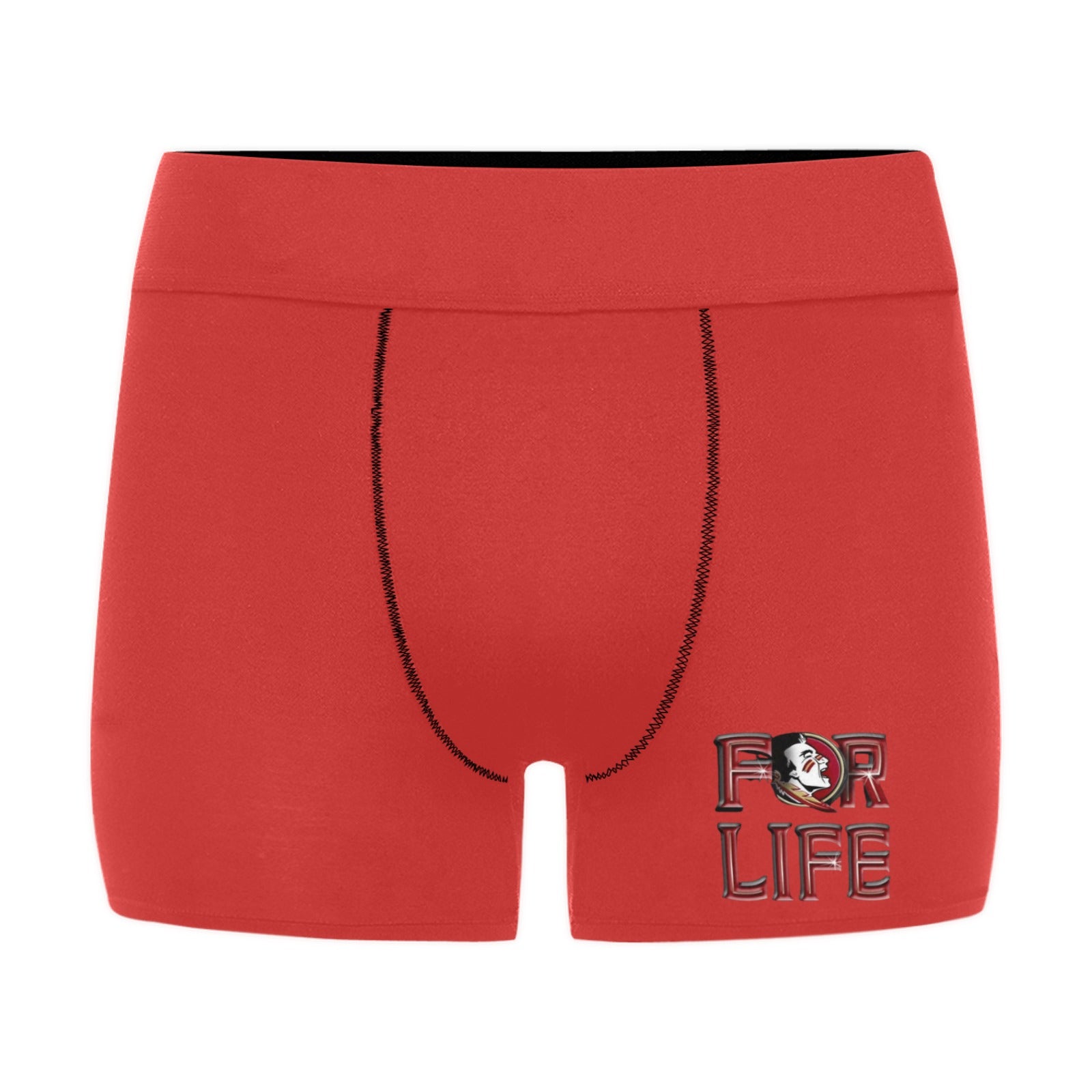 NDO Designs-FSU Football-Florida State-Men's Boxer Briefs with Custom Waistband (L10)