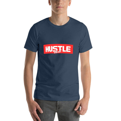 2025 New 150g Men's  Short Sleeve T-shirt-Blue Hustle (Red)