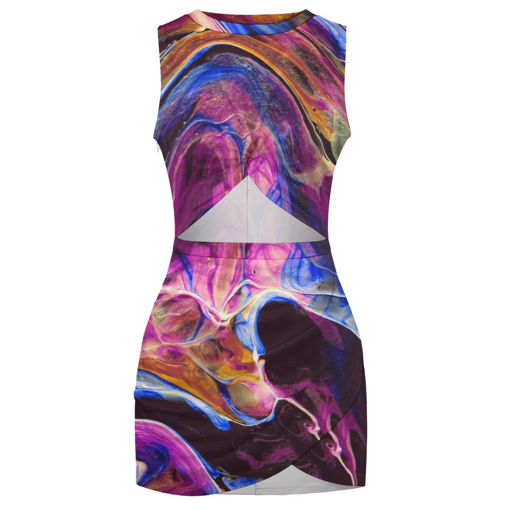 Navel-Baring Cross-Fit Hip Skirt