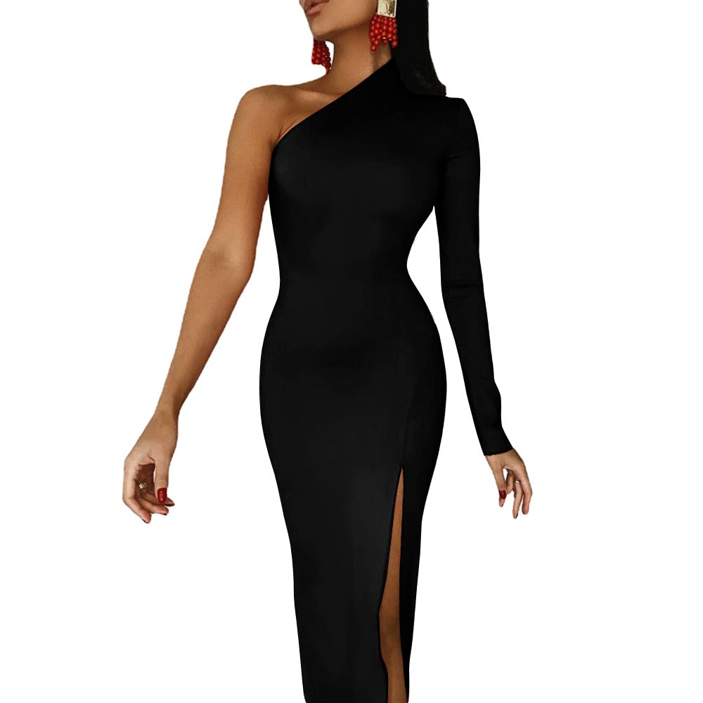 NDO Designs Half Sleeve Slit Dress