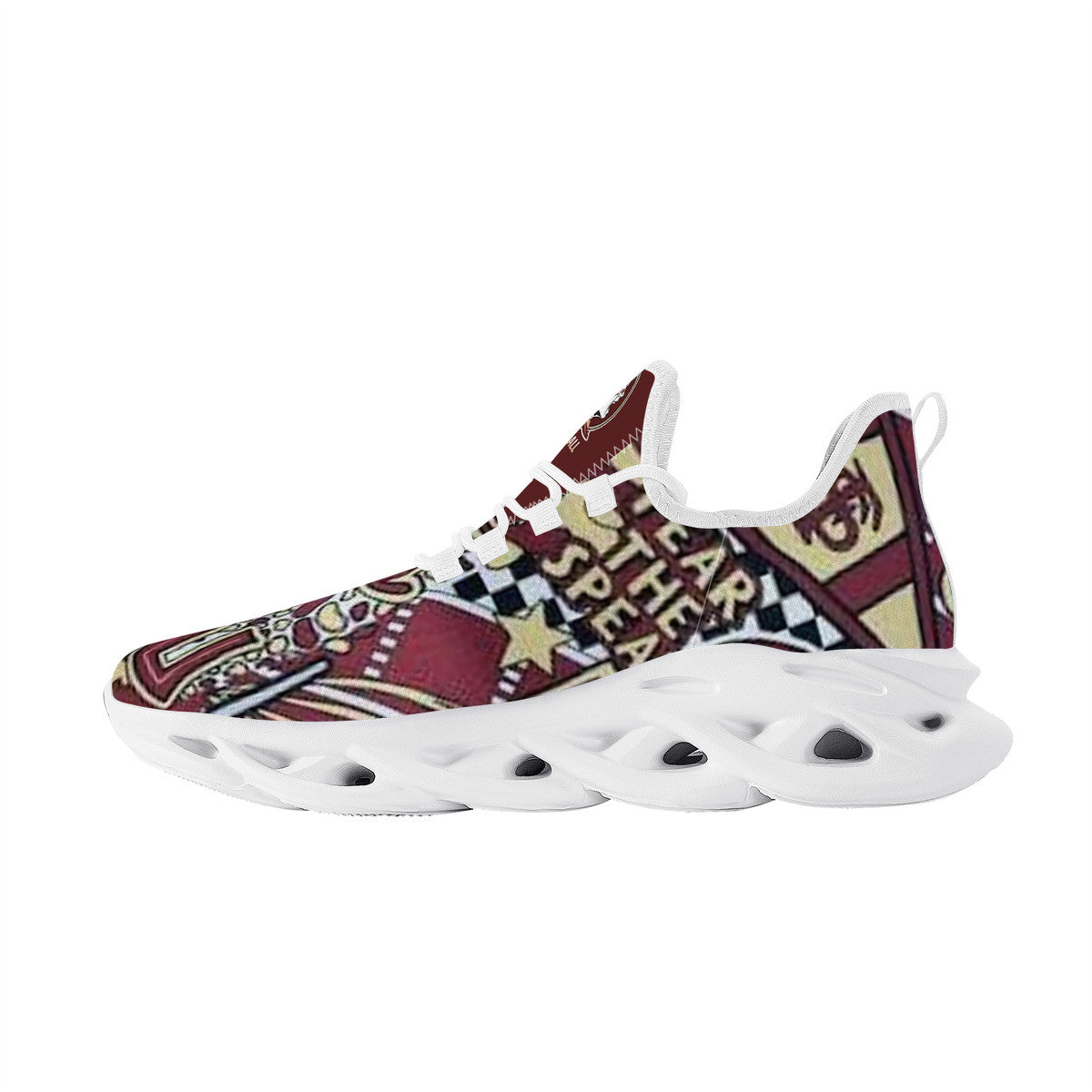 NDO-FSU Seminoles Football SF_K14 Flex Control Sneaker - White