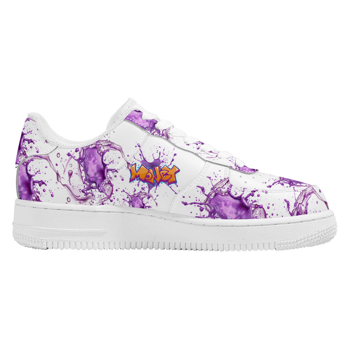 NDO Purple Money Splat -SF_F8 Low Top Sneaker