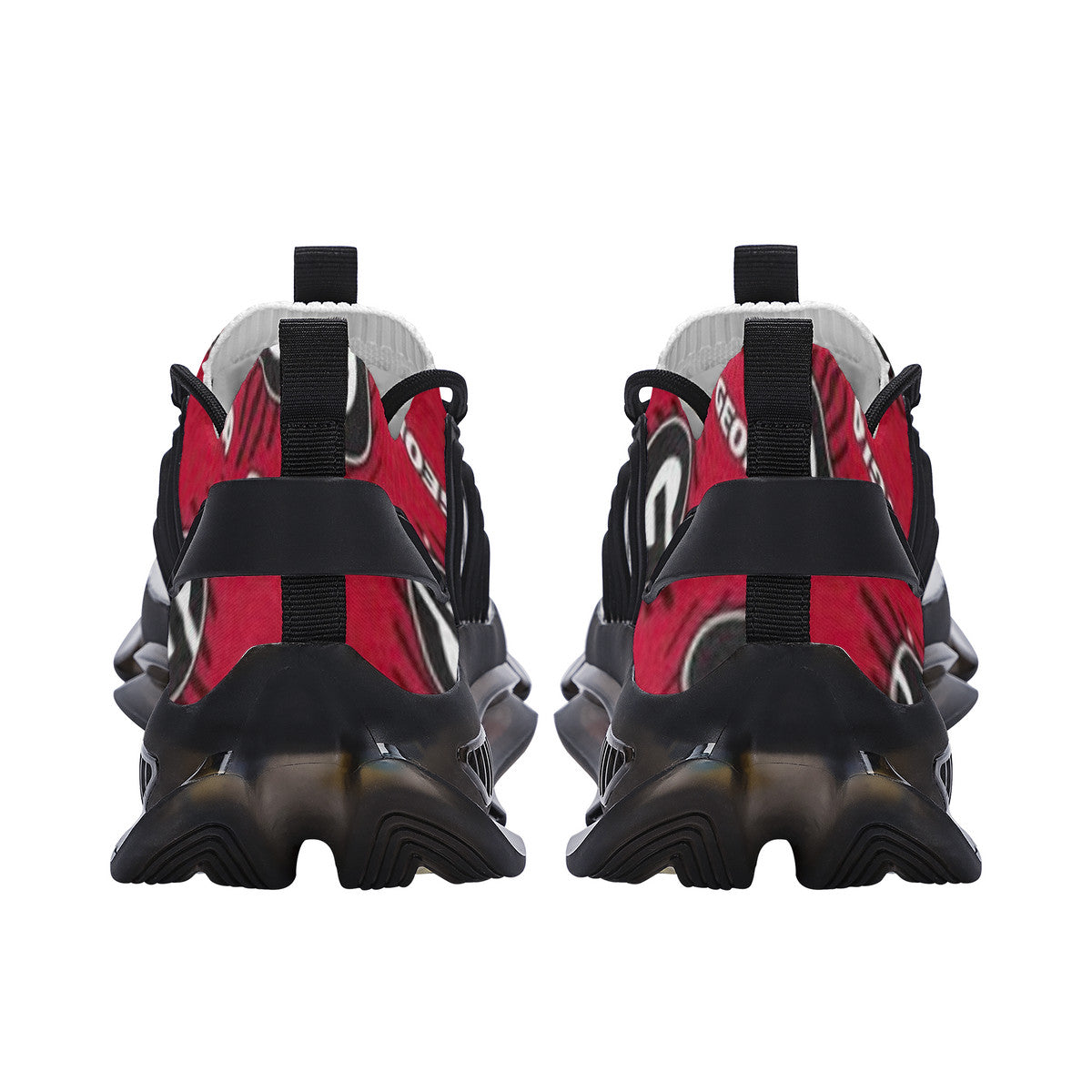 NDO-GA Bulldogs-ALl Over SF_S36 Air Max React Sneakers - Black