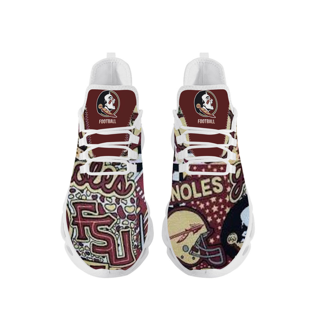 NDO-FSU Seminoles Football SF_K14 Flex Control Sneaker - White