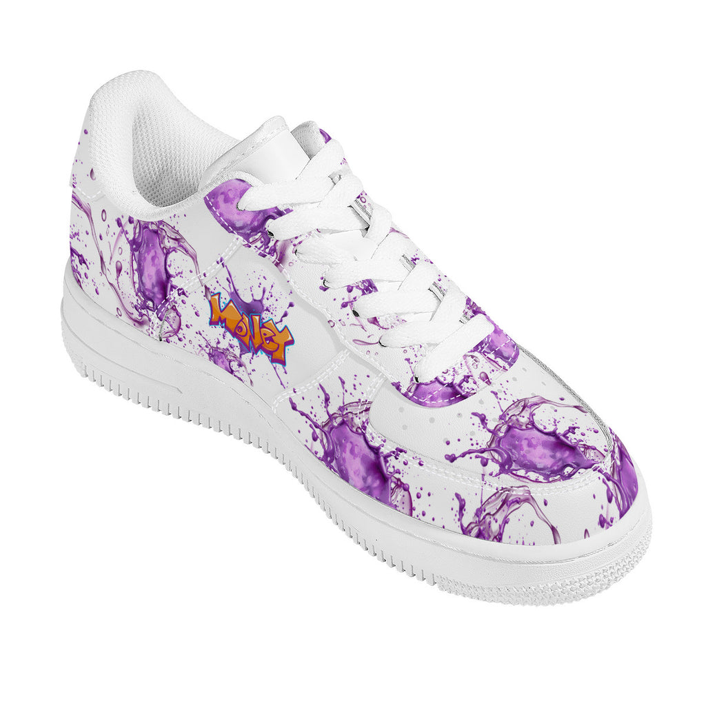 NDO Purple Money Splat -SF_F8 Low Top Sneaker
