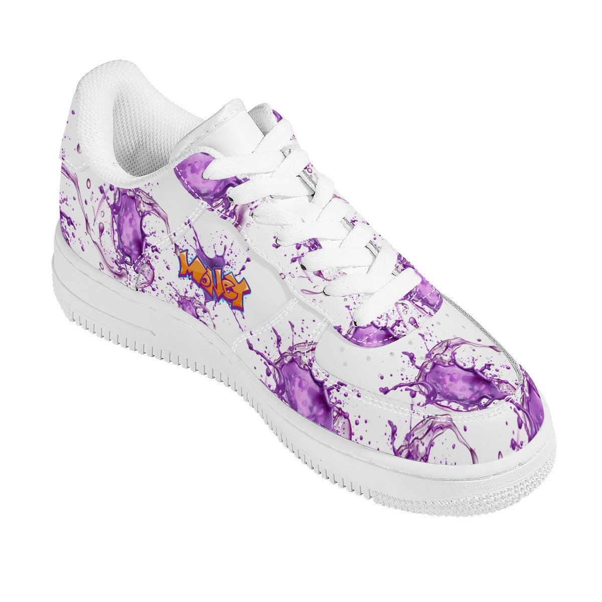 NDO Purple Money Splat -SF_F8 Low Top Sneaker