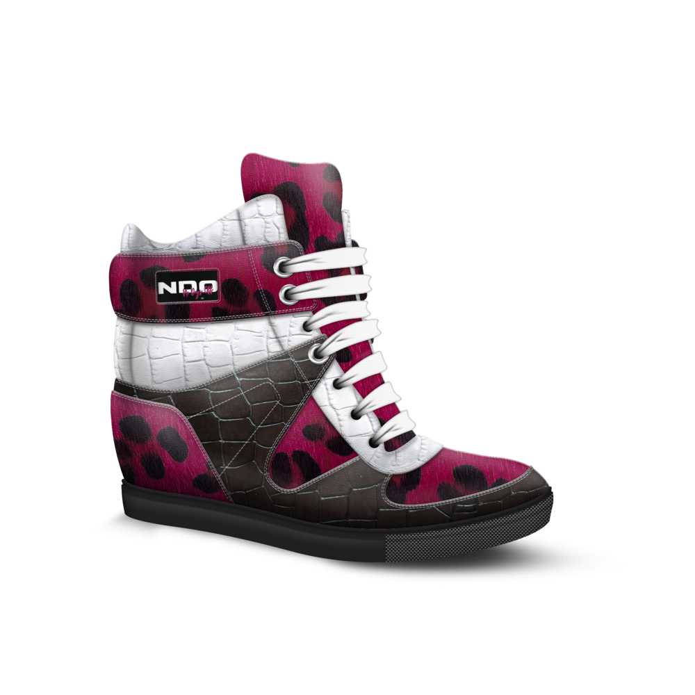 TimeForward NDO Designs Lace up Wedge Sneaker By Tina