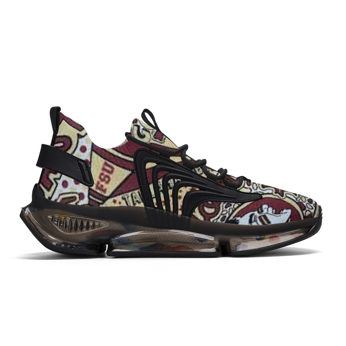 NDO Designs-FSU Seminoles SF_S36 Air Max React Sneakers - Black